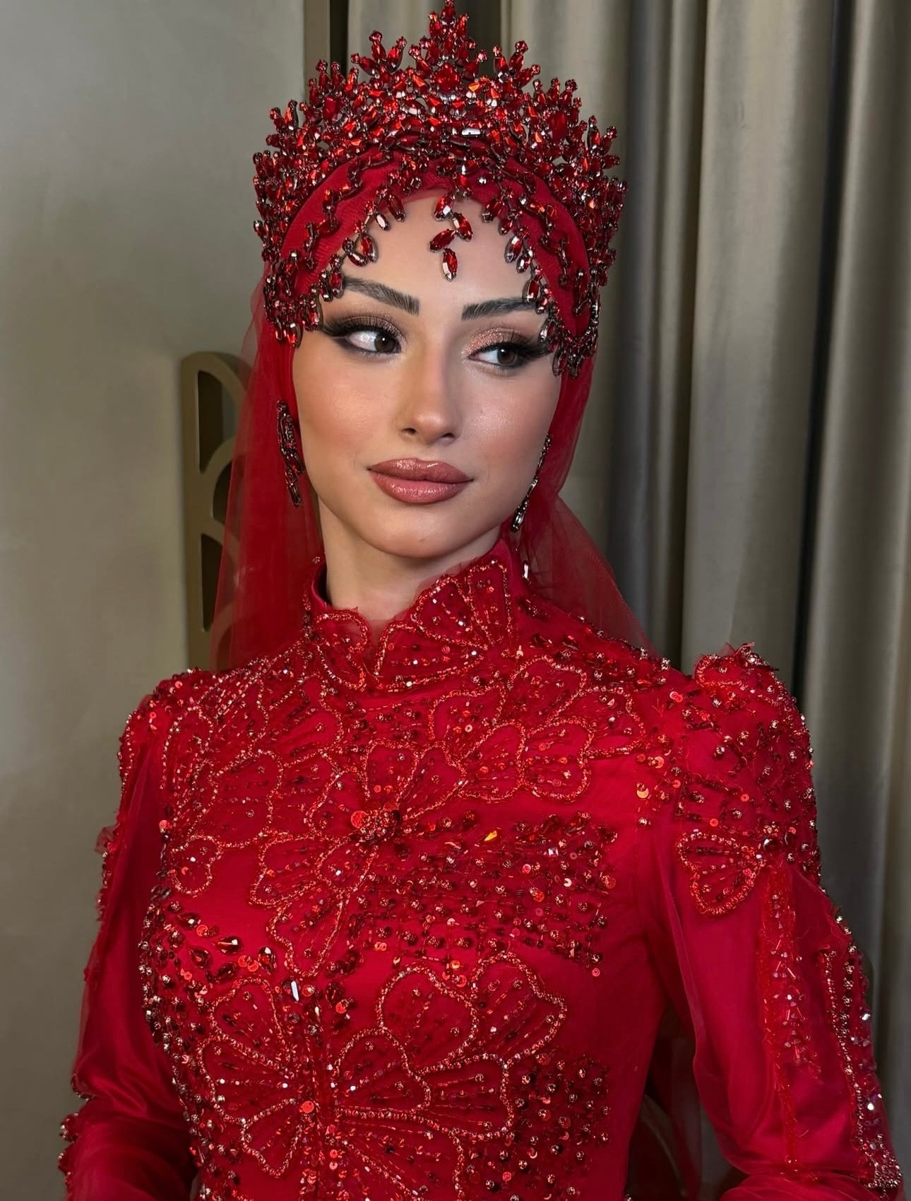 VIP gelin odası makyaj hazırlık süreci